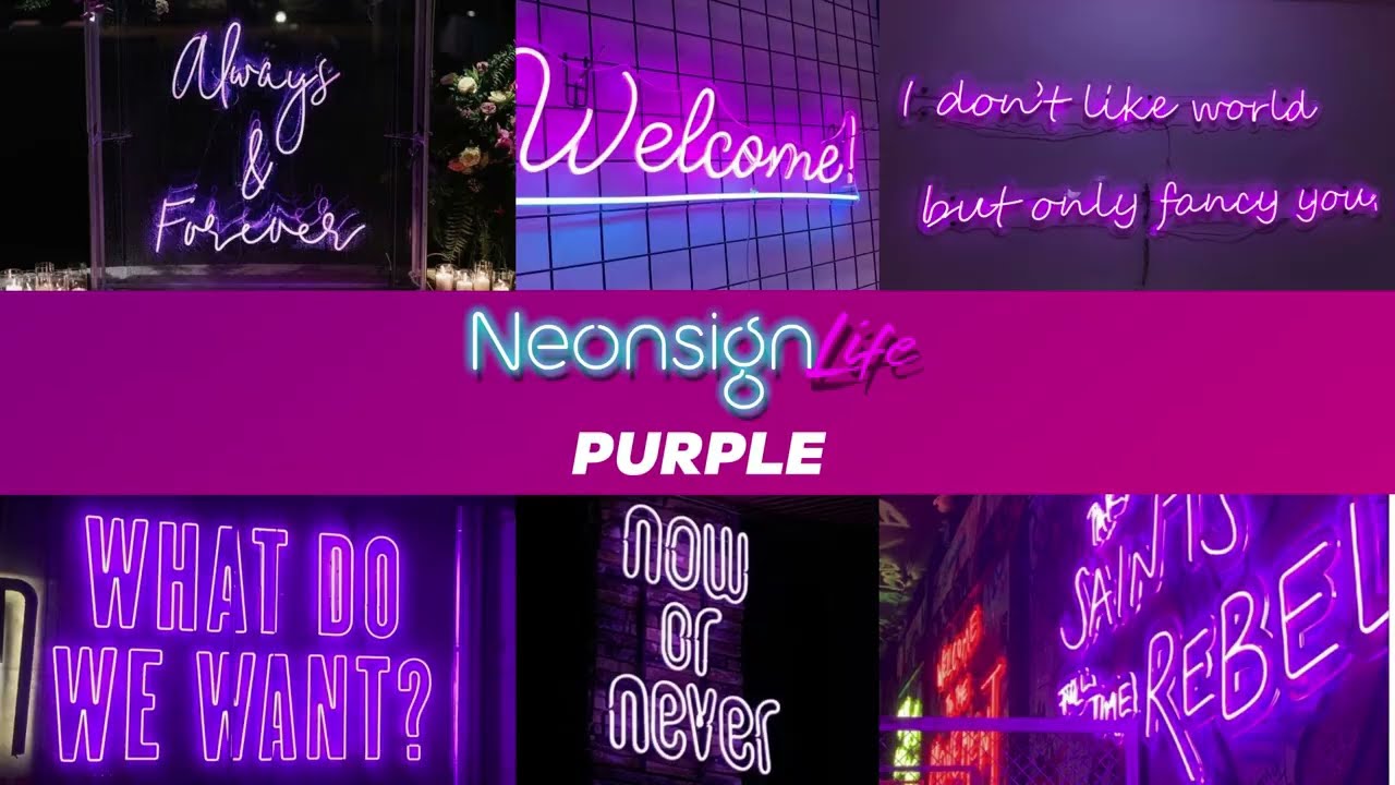 Purple LED Neon Signs  NeonsignLife® Color Range