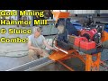 Gold Mining Hammer Mill & Sluice Box Combo! Gas Powered & Mobile Gold Prospecting Machine