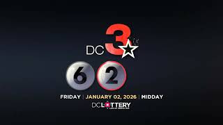 DC LOTTERY Midday Daily 01/02/2026