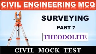 Theodolite Survey MCQ | Civil Engineering MCQ | Civil Mock Test | Overseer | Tracer | KWA | SSC JE screenshot 4