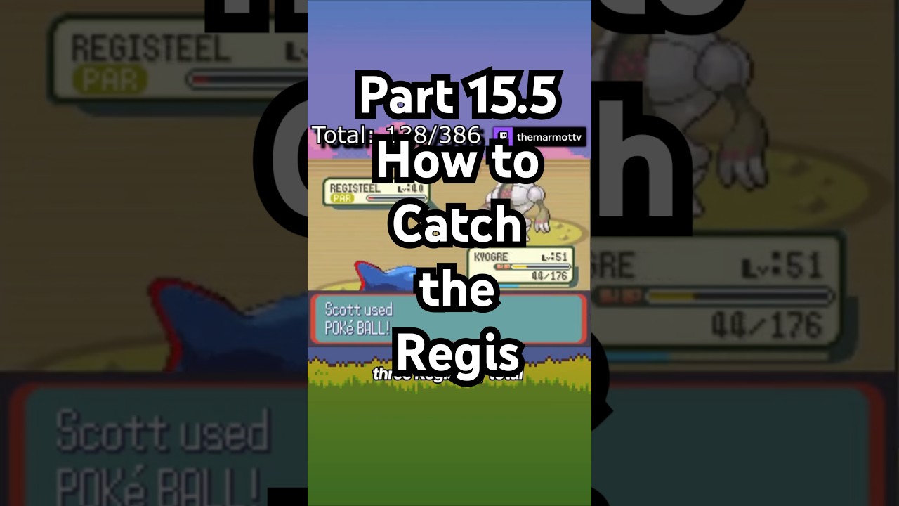How to catch the 3 Regis | How I Completed the Absolutely INSANE Gen 3 Pokedex Part 15.5 | 