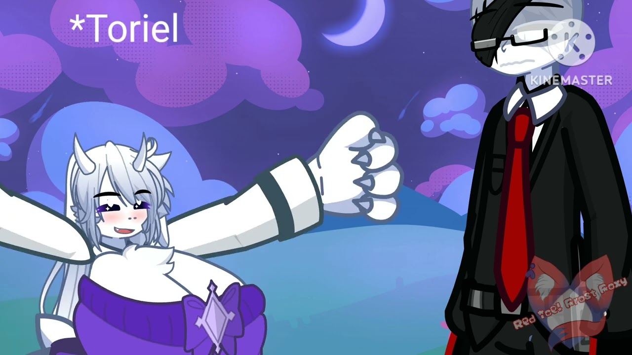 Slenderman Meets Toriel! (^^)