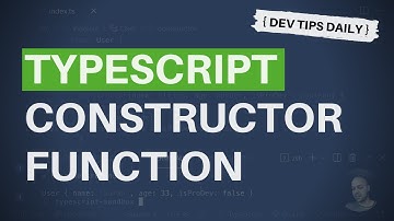 DevTips Daily: The Typescript constructor function