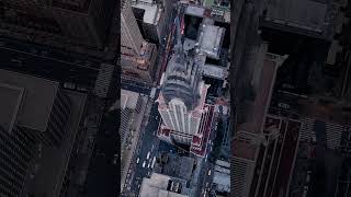Drone Chrysler Building, New York City