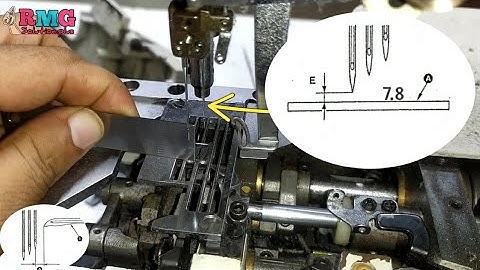 Needle bar height looper timing & needle guard timing Juki MF-7923D flatlock RMG solution plus