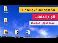 الدرس 8 مفهوم الملف و المجلد السنة الأولى متوسط مادة المعلوماتية 