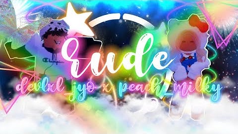Rude! || Collab with @Devxl_Jyo || Typography Edit || peach_milky || #roblox