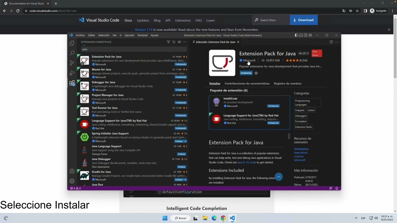 Bootcamp Java - Instalación de Visual Studio Code en Windows