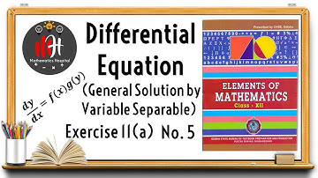 Differential Equation | Exercise 11(a) No.5