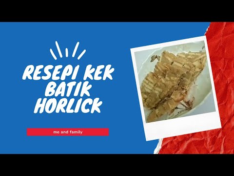 Resepi kek batik horlick nestum - YouTube
