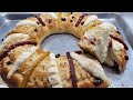 como hacer rosca de reyes rellena de queso y guayaba y secreto para que no se baje