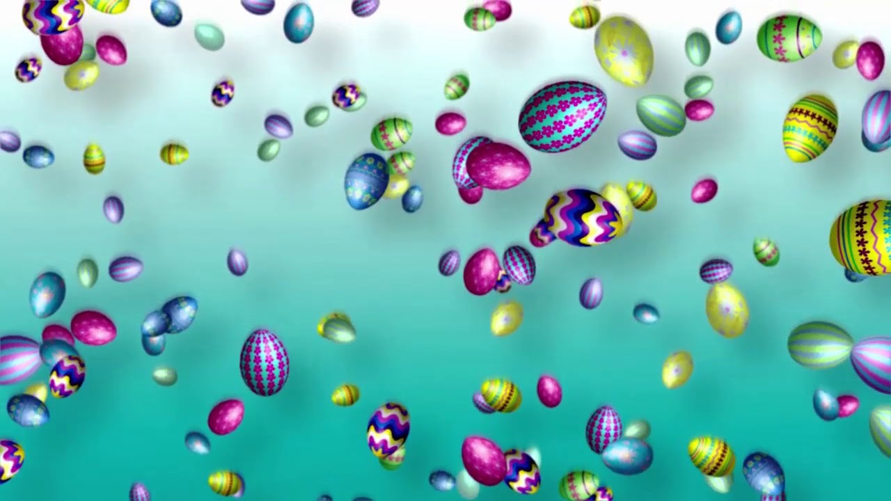 1 HOUR! Easter Screensaver ! Colorful Falling Easter Eggs! YouTube