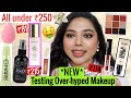 TRYING OVERHYPED AFFORDABLE MAKEUP HAUL UNDER ₹250/- |MARS, SWISS BEAUTY, INSIGHT| Shamvi Krishna