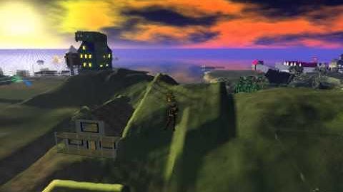 Secondlife - my first movie on exodus viewer ! air walking !