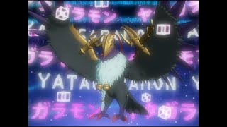 Peckmon Digivolves To Crowmon 2006  Digimon Savers  Data Squad 2006