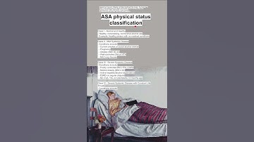ASA physical status classification