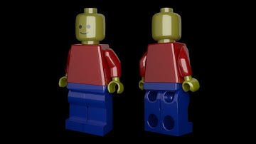 Building a 3D Lego Man with Maya Time-lapse
