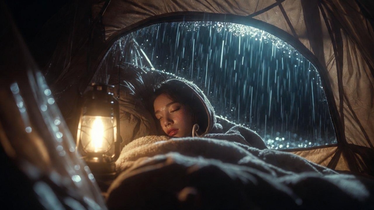 Heavy Rain Outside Tent 🌧️|| Relaxing Camping Rain to Fall Asleep Fast