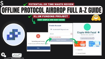 Offline Protocol Airdrop Full Guide ✅ | Username Taken & Error Fix | $1.1M Funding Update