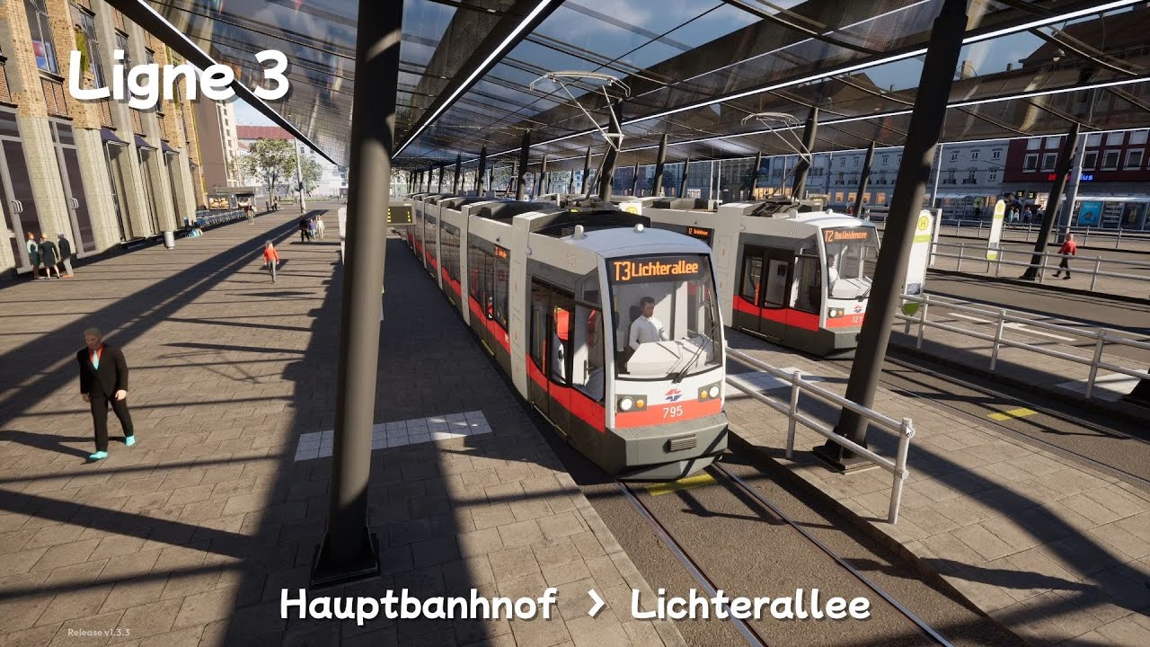 City Transport Simulator - Saison 2 Ligne 3 ULF B _ HAUPTBAHNHOF----LICHTERALLEE