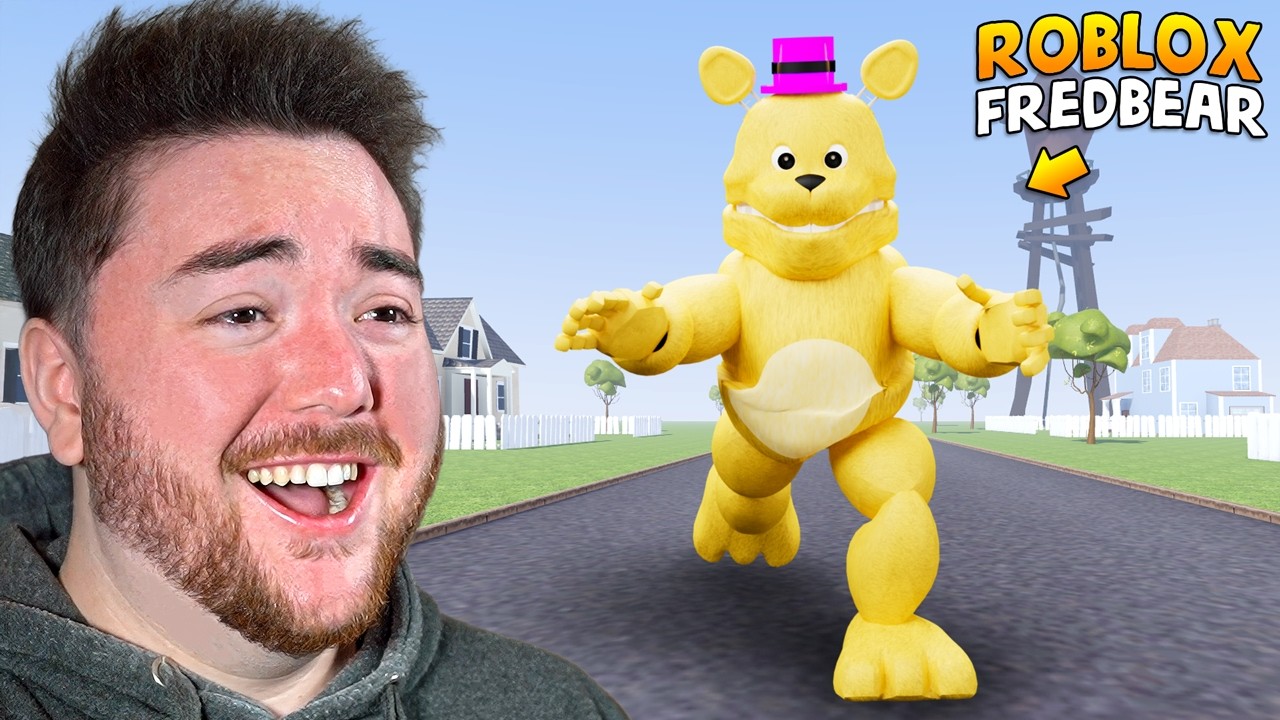 FAST FREDBEAR but in Roblox Hello Neighbor is SO FUNNY...