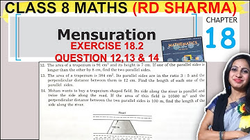 RD Sharma Solutions | Class 8 Math Chapter 18 Mensuration | Ex 18.2 Ques 12 to 14 Solution