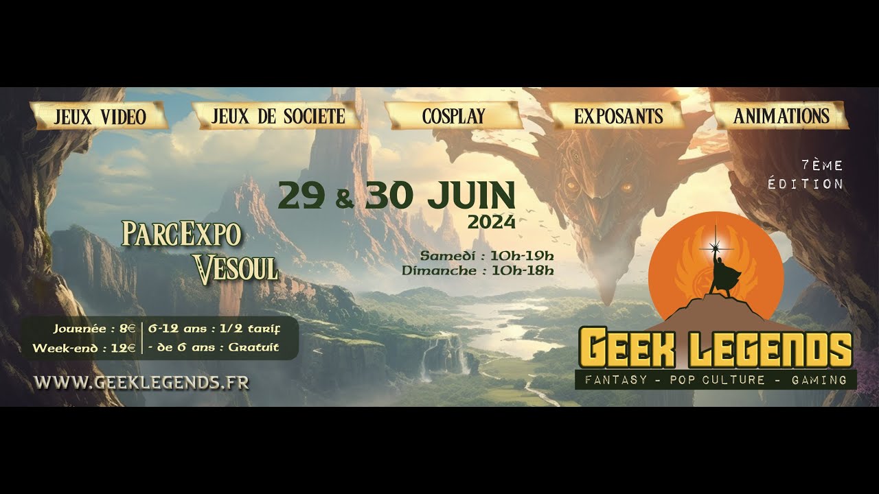 Geek Legends Vesoul 2024 Remise des prix Dimanche - YouTube