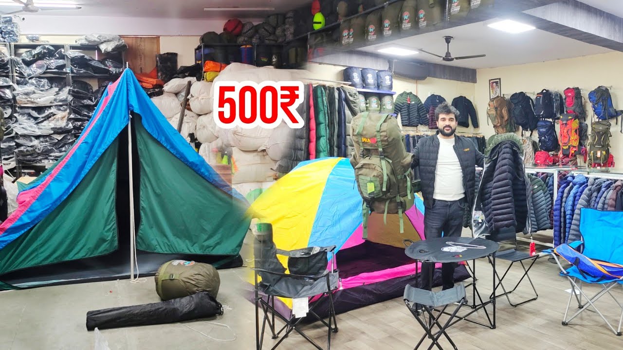 Camping gear Budget camping gear Camping Tent Mattress Sleeping bag Camping stove