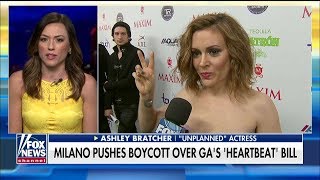 'Unplanned' Star Fires Back at Alyssa Milano's Call to Boycott Georgia Over 'Heartbeat Bill'