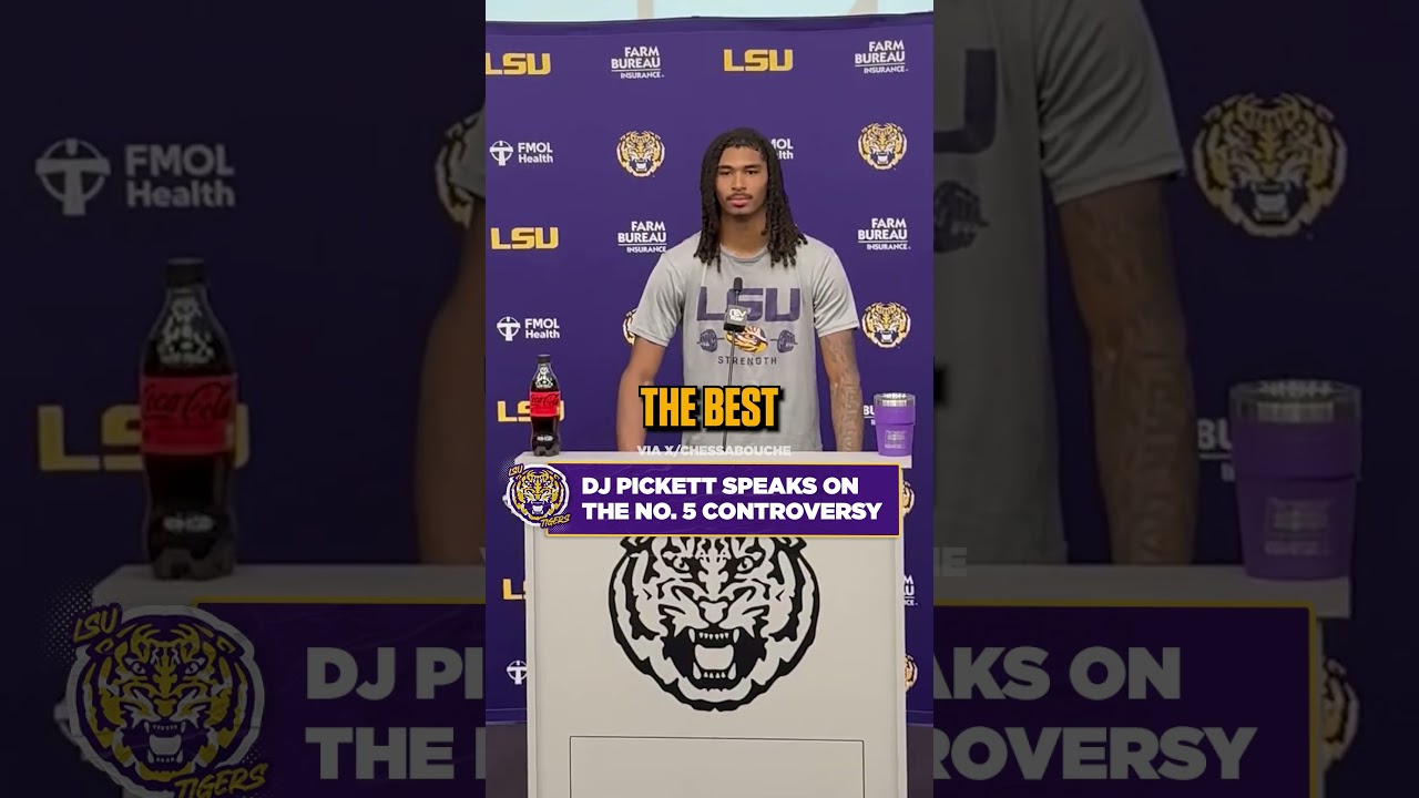 CB DJ Pickett weighs in on the controversy surrounding him wearing Jayden Daniels’ number at LSU#CFB