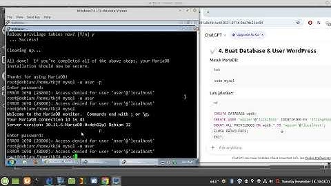 Video belajar selasa, 18 Nov 25 - install wordpress di debian 12