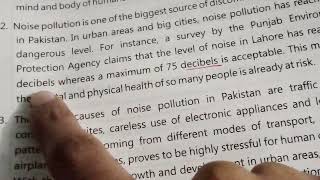 January 8, 2024 How to translate from urdu to English unit no 11( Noise in the Environment) class 9.