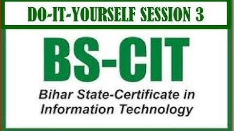 DO-IT-YOURSELF SESSION 5 | IT SESSION 3 [HINDI]