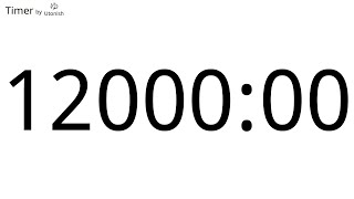 12000 Minute Countup Timer