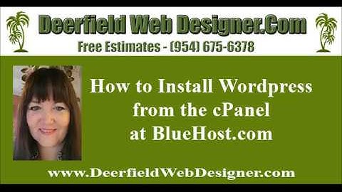 DIY Websites - How to Install Wordpress from cPanel at Bluehost.com