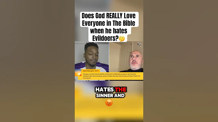 Does God REALLY Love Everyone in the Bible if he HATES Evildoers ? #christian #bible #samshamoun