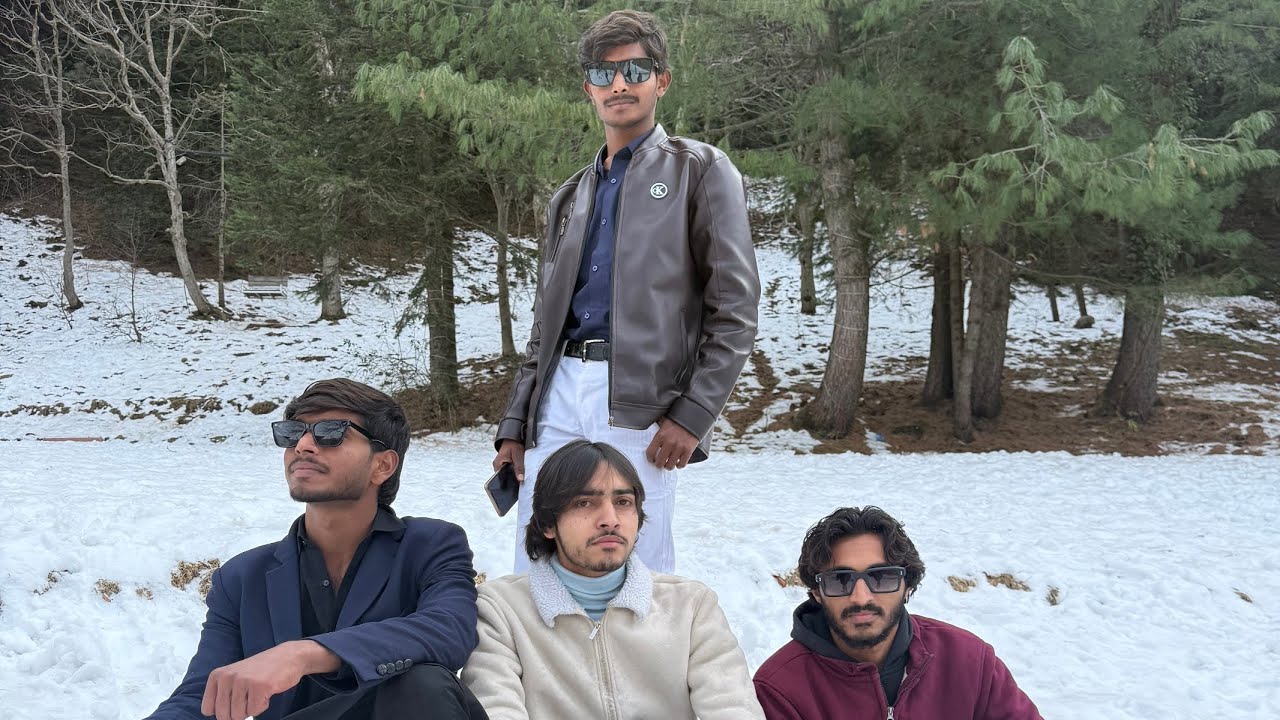 Enjoying in Murree with university trip 