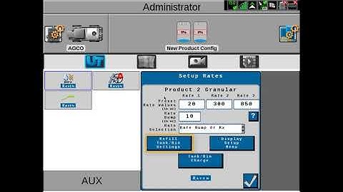 AirMax System Operations: RoGator/TerraGator AirMax Run Screen Setup
