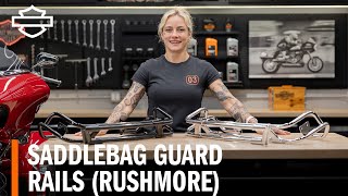Harley-Davidson Saddlebag Guard Rails for Rushmore Touring Models Overview by Harley-Davidson 3,913 views 10 days ago 1 minute, 7 seconds