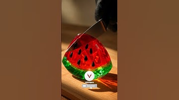 Cutting Glass Watermelon ASMR 🍉 #ai #aiart #asmr #glasscutting #satisfying #asmrsounds