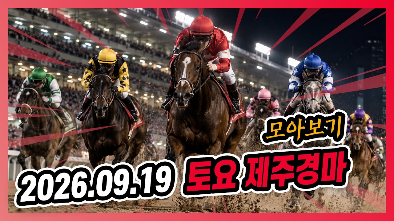 20246년 9월 19일 토요 제주경마 전체경주 모아보기