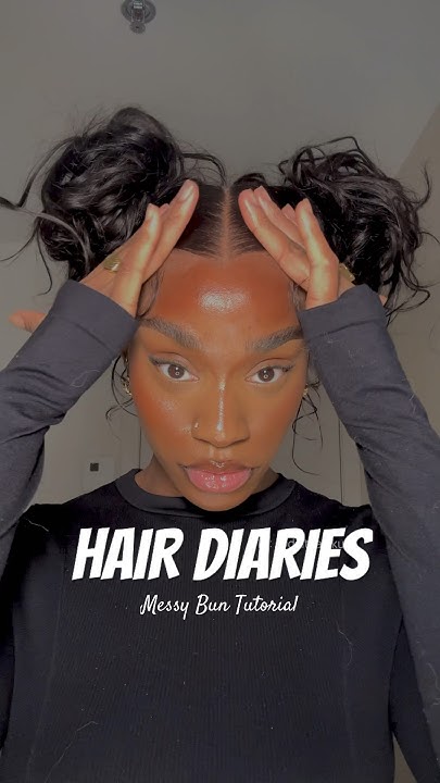  😍You need this Messy Bun Tutorial #hairtutorial #messybuntutorial # ...