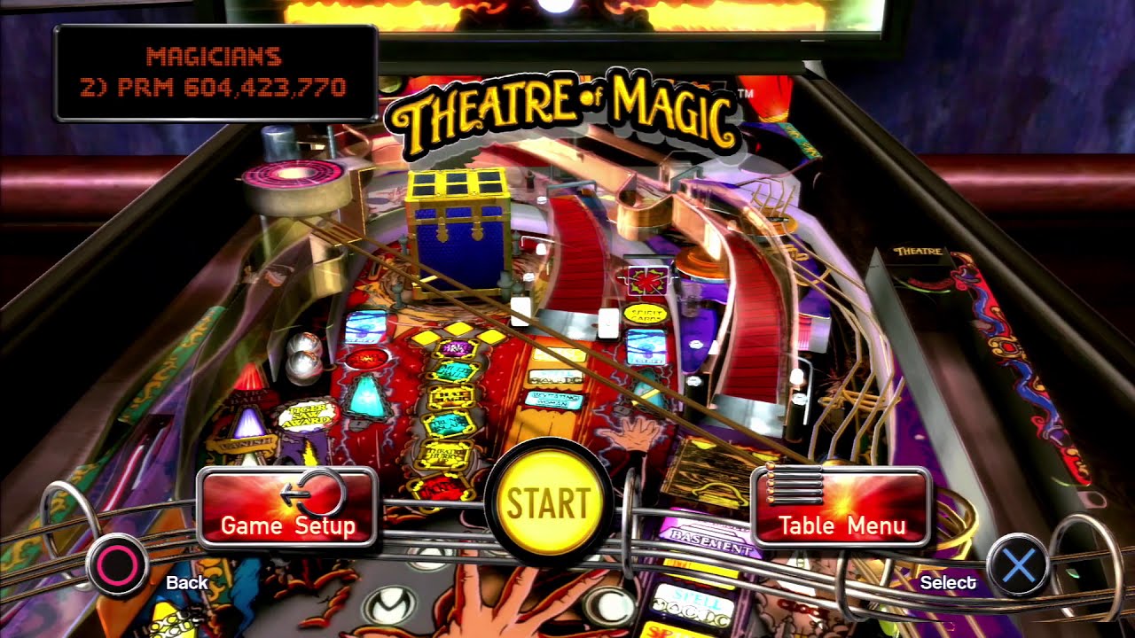 The Pinball Arcade Playstation 3 Version Theatre Of Magic