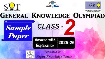 IGKO Class 2 Sample Paper 2025-26 | Class 2 IGKO Sample Paper | GK Class 2 #igkoclass2 #v129