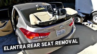 HOW TO REMOVE THE REAR SEAT ON HYUNDAI ELANTRA