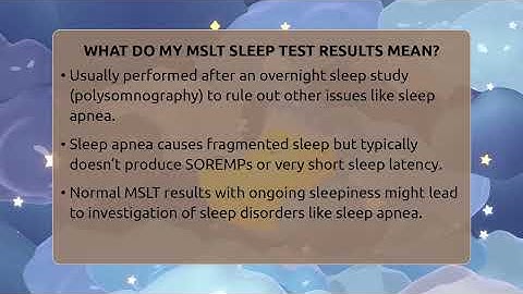 What Do My MSLT Sleep Test Results Mean? - Sleep Apnea Support Network