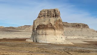 Lake Powell Drought Lone Rock Beach Low Water Level February 2023