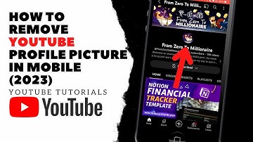 How to remove YouTube profile picture in mobile (2023)