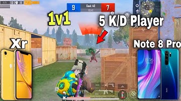 IPhone Xr vs Redmi Note 8 Pro !!🤯🔥 | Friendly 1v1 Tdm