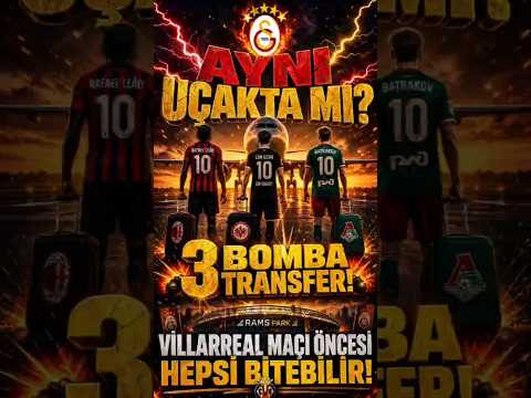 Video AYNI UÇAKTA MI GEL?YORLAR? GALATASARAYDAN DEV TRANSFER BOMBARDIMANI!